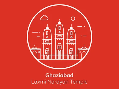 Ghaziabad City Icon For RentoMojo city icons design designer dribbble ghaziabad ghaziabad city icon homepage launch mravinash rentomojo trending ui