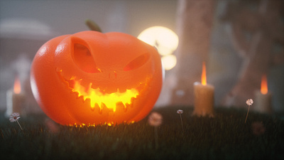 halloween 3d 3d art character creative design halloween halloween bash halloween design illustration publicity scene