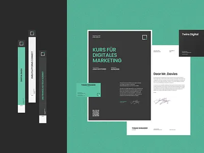 Twins digital (identity) brand design brand identity branding branding concept concept identity logo marketing marketing agency minimal modern