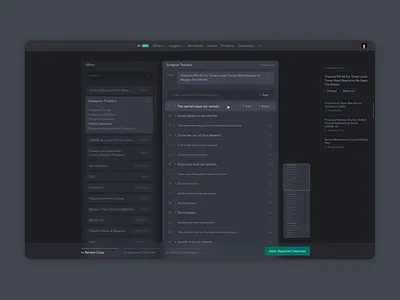 AI Copywriting Dashboard ai artificial intelligence cms copywriting dashboard minimal training trends ui ux