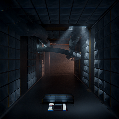 Ventilation shaft 3d 3d art 3d artist blender3d cgi dark environment industrial realistic