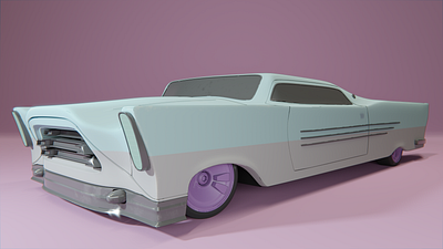 Retro-futuristic eletric cruiser 3d art blender3d car cgi classic concept car vehicle vintage