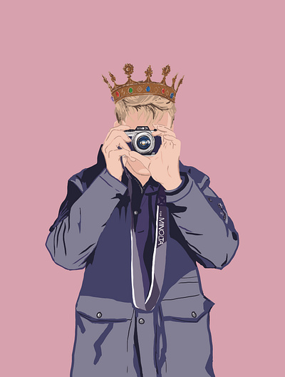 King of the Camera clip studio paint corel draw coreldraw wacom coreldraw wacom sketch design digital art digital drawing digital illustration digital painting digitalart digitaldesign digitaldraw wacom tablet