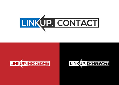 Linkup Contact Minimalist logo branding design flat logo minimal