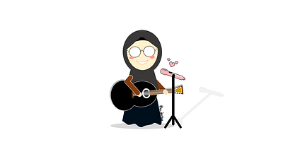 The Guitarist animation branding design graphic design icon illustration illustrator motion graphic vector website