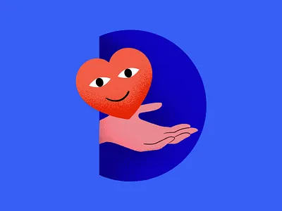 Dobro for Mail.ru charity graphic heart help illustration vector
