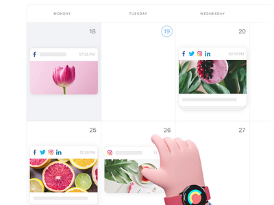 Social Media Calendar 3D 3d 3d animation