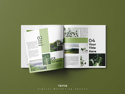 Template Brochure Design brand branding brochure brochure design brochure layout brochure mockup brochure template design digital digital art graphic design green identity branding mockup mockup design mockups natural template design