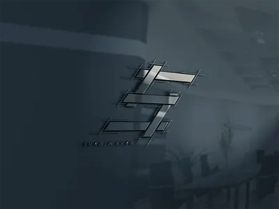 S Logo creative logo dark design mockup modern
