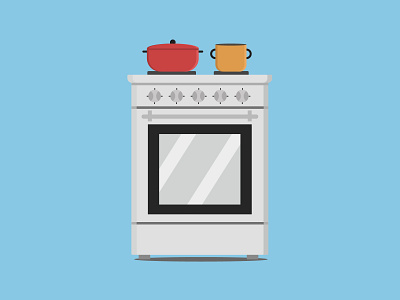 Cooker adobe illustrator design flat flat design freelance illustration illustrator poster vector vector illustration