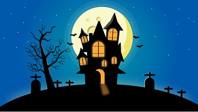 Horror house app design figma figmadesign flatdesign icon illustration illustration art illustrator logo ui vector web