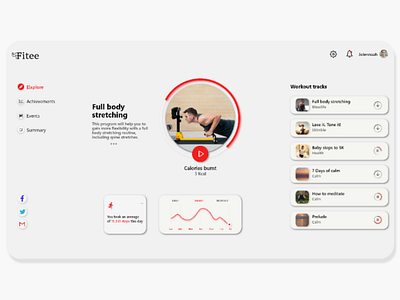 Workout website adobexd uidesign ui