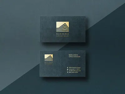 REAL ESTATE BUSINESS CARS DESIGN brandidentity branding business cards gold foil graphicdesign letterpress logodesign minimal name card new card professional real estate realty