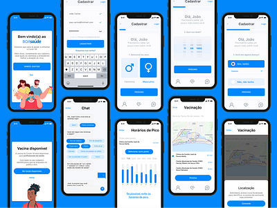 BoaSaúde - Vaccination Application for COVID-19 app application covid covid 19 covid19 design health health app healthy saúde ui ui design vaccination vaccine