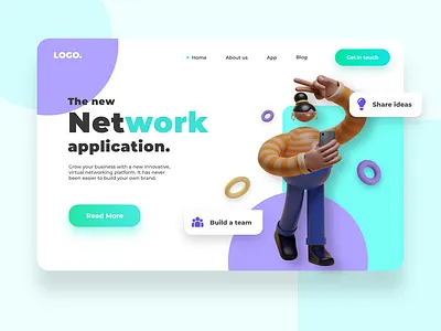 Networking platform concept. adobexd concept front end development illustration landing page design landingpage landingpagedesign sketch ui ux web design webdesign webdesigning webdesigns website website concept