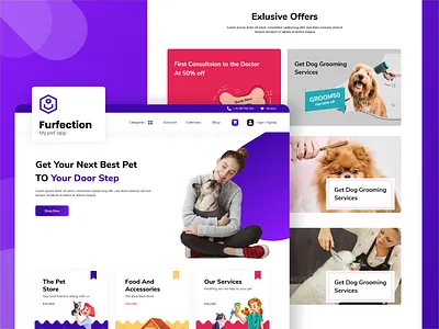 Ecommerce Website for Pets buy pet ecommerce illustration pet website petshop ui designer uxdesign webdevelopment websitedesign