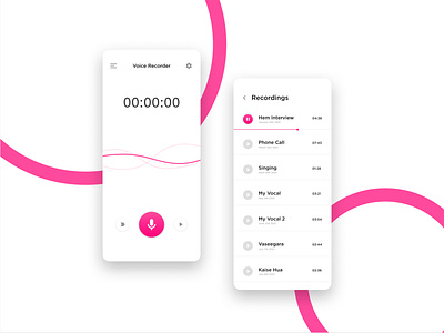 Recording App UI design art figma figma app graphics icon uidesign uxdesign