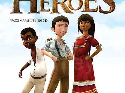3D Pequeños Héroes Movie Character Modeling and Animated Feature 3d animation studio 3d character modeling 3d modeling animation character character modeling design game game character game development companies game development studio