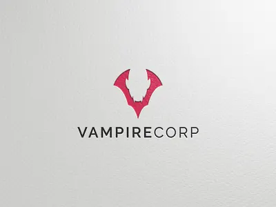 vampire corp logo negative space negative space vampire