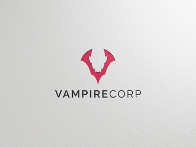 vampire corp logo negative space negative space vampire