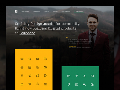 petrbilek.com - portfolio improvements design assets freebies icon set iconography icons iconset personal brand personal logo portfolio portfolio design premium icons ui ui kit ui pack ux web websute
