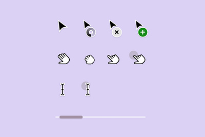 Cursor kit made with Figma cursor cursor pack cursordesign design figma figmadesign minimal ui uidesign uiux