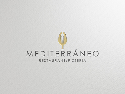 mediterraneo fork logo negative space negative space spoon