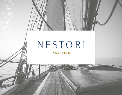 Nestor Yachting adobe illustrator brand identity logo design social media branding social media design typography