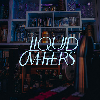 Liquid Matters logotype bar brand design brand identity cocktail logo design logodesign logos logotype logotype design