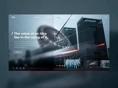 Modern Glass Morphism Concept clean glass morphism glassmorphism landing page landing page design modern modern design techno technology web web design webdesign webpage website website design