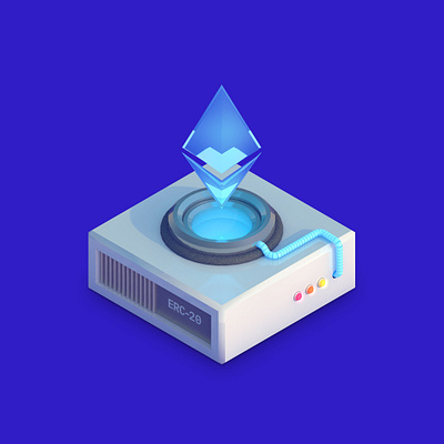 Streamr Digital Brand Illustrations: Etherium 3d 3d illustration c4d cinema 4d crypto cryptocurrency diligence dlgnce eth etherium illustration rendering stuart wade