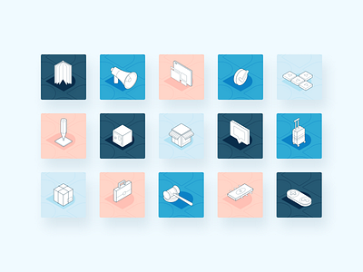 Didomi Icon Set brand branding design icon illustration isometry minimal tech ui uidesign uiwebsite