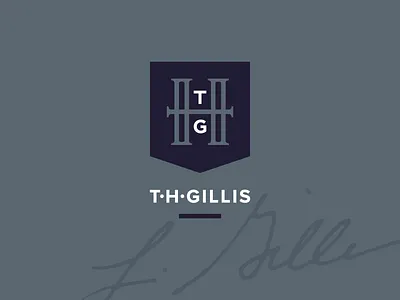 T•H•Gillis | Author Branding author branding design identity logo mark monogram pattern signature