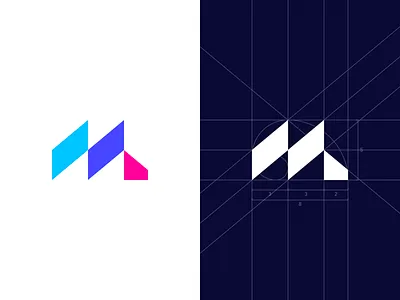 M - Logo Concept 3 branding creative logo logo logo design m letter logo mark symbol