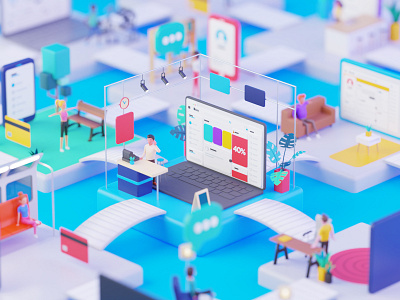 Marketplace 3d animation blender blender3d blender3dart cabezarota character colombia design dribbble dribbblers geometric