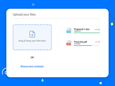 DailyUI 31 - File Upload app design dailyui design drag and drop drag drop file file upload loading ui ui design upload upload file uploading ux web design