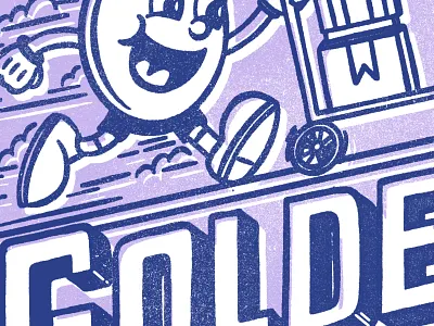 Run Boy Run illustration lettering nevesman portugal retro run vintage