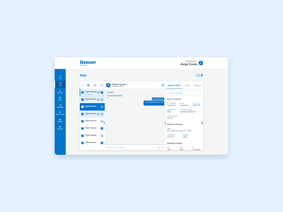 Gascan - Chatbot BO chatbot design ui ux web