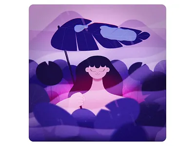 The Lady in the Pond aftereffects animation art graphic design illustration