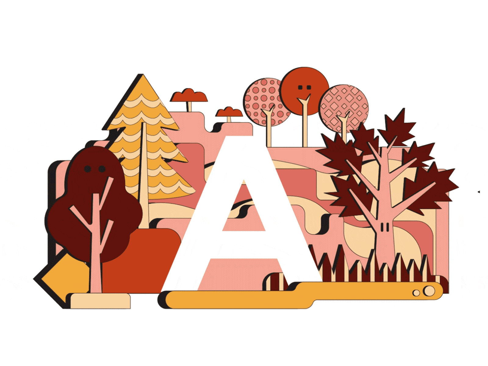 Qletra? : A-Z Letters 36daysoftype branding colorful design happy illustration kids kids art kids illustration lettering logo typography