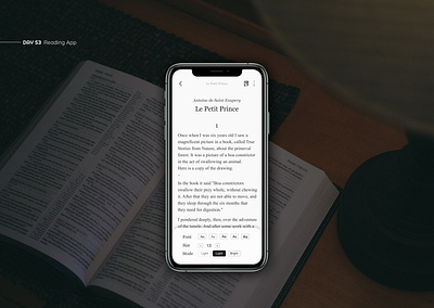 Reading App app app deisgn app interface article article design article page book book app clean design minimal mobile mobile app reading app reading book text ui ui design ux uxui