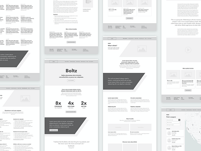 Wireframe Spread healthcare medical patient website wireframes wireframes design