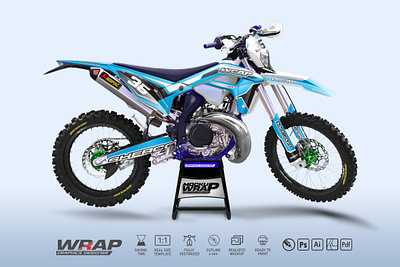 SHERCO SE300 decal kits mockup motorcycle photoshop sherco sticker wrap