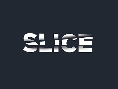 SLICE TEXT DESIGN 2021 adobe photoshop colorful cut cutout image design dribbble font design illustration inspirational slice slicing slide template text style typography