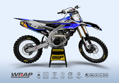 YZF 450 2021 WRAP mockup yamaha yzf