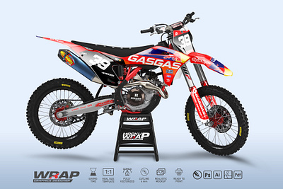 GAS GAS 250 450 2021 gasgas mockup motorcycle psd