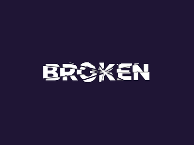 BROKEN TEXT DESIGN 2021 broken cut cutout design font style glass glass effect illustration imagination letter design lettering photoshop slicing text design type typogaphy