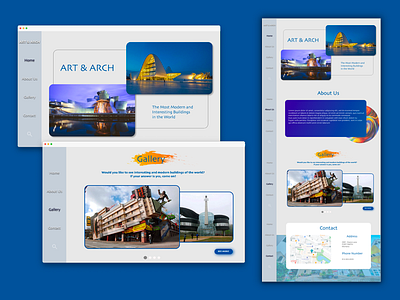 Art&Arch Website Template design modern template ui ux web website