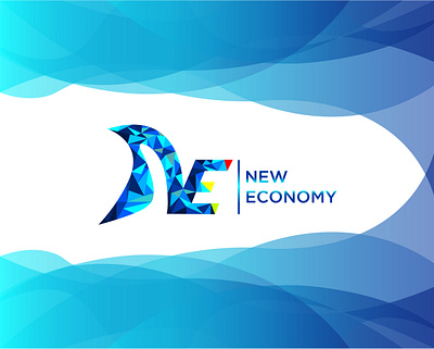 NEW ECONOMY design icon illustration illustrator logo minimal vector
