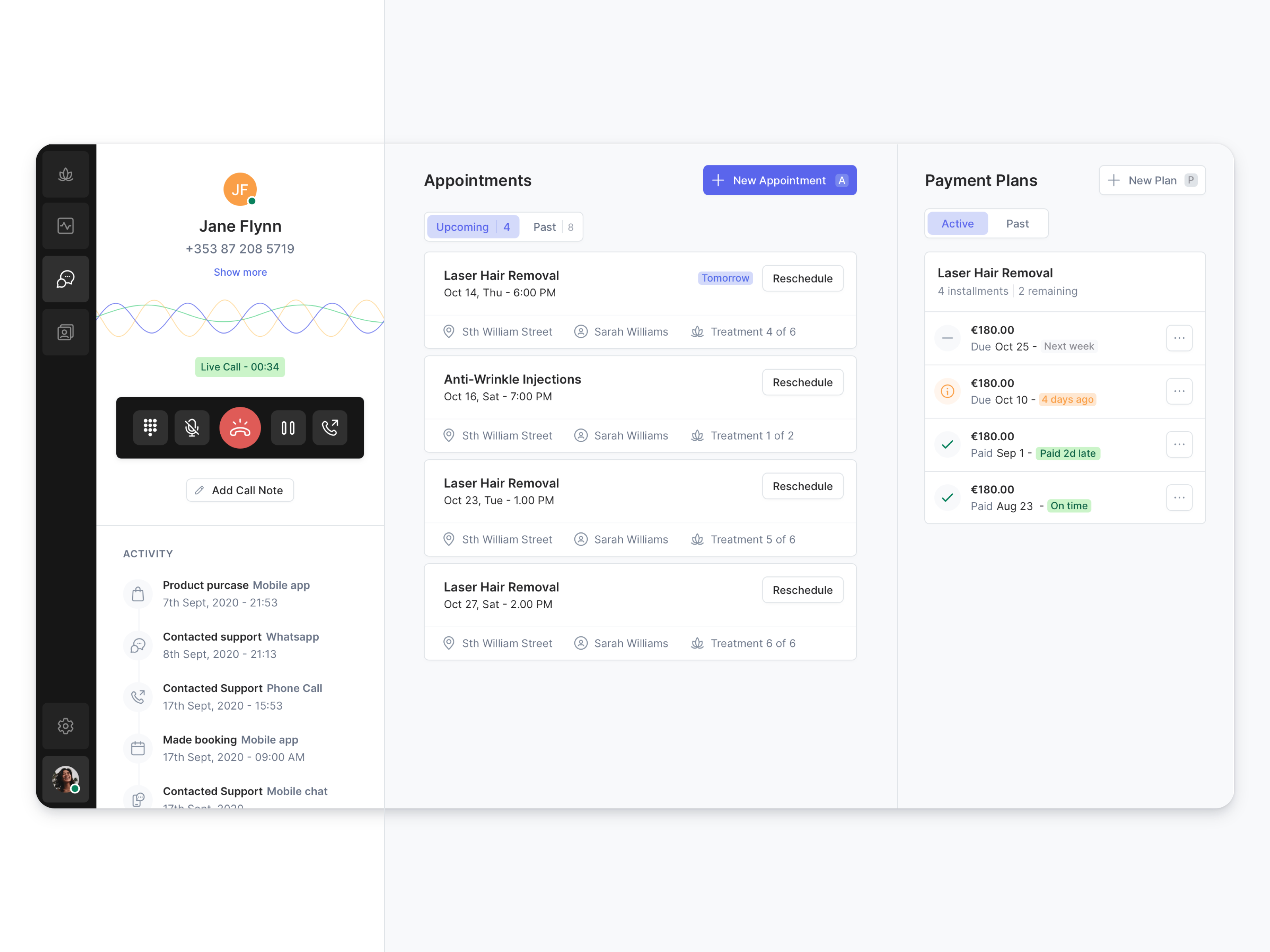 Example of Call Centre App Concept
